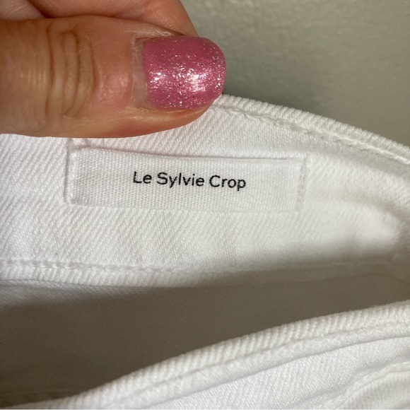 Frame White Le Sylvie Crop Jeans Size 27 - Picture 7 of 8